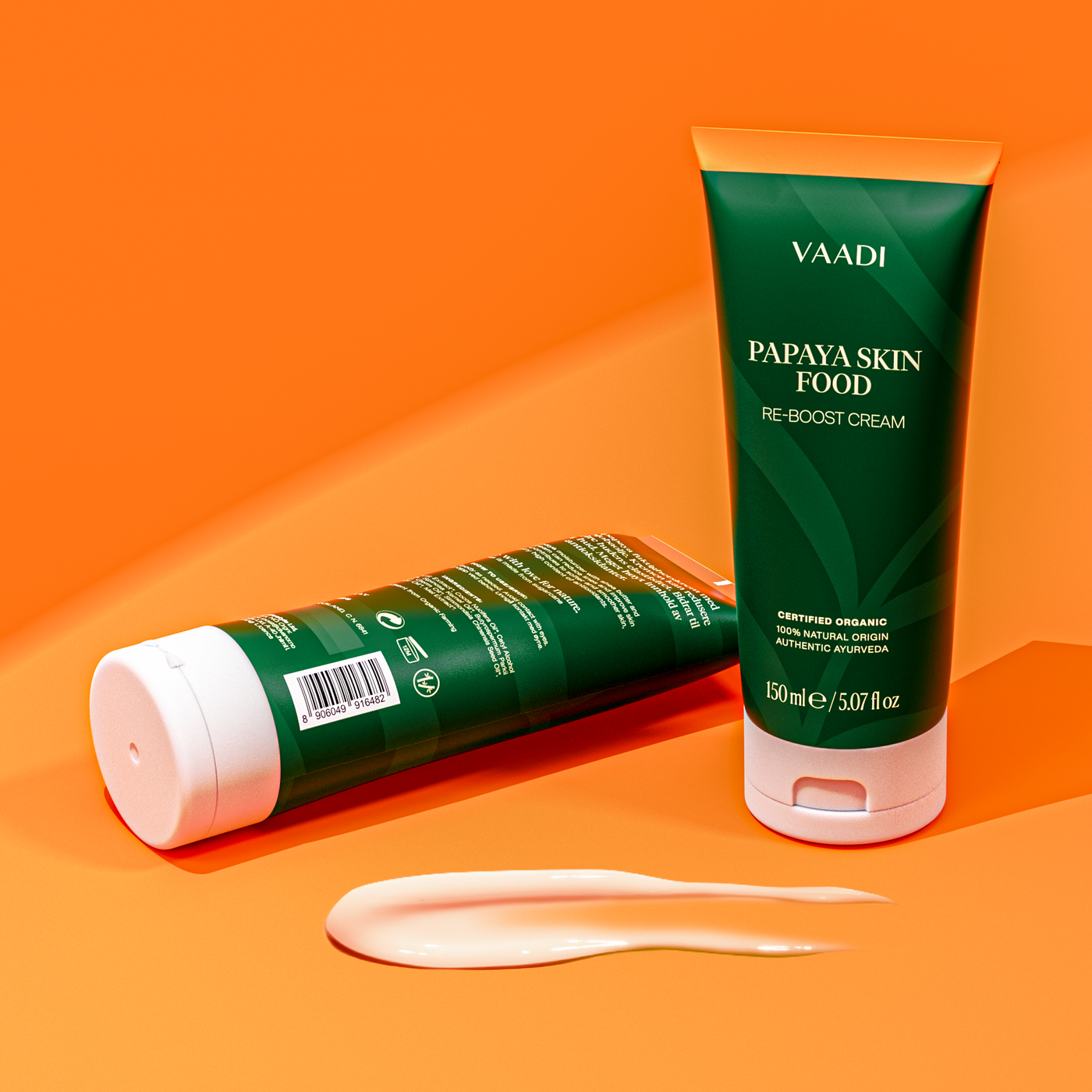 Vaadi Papaya Skin Food - ny forpakning (tube laget av sukkerrør!) Samme unike innhold.