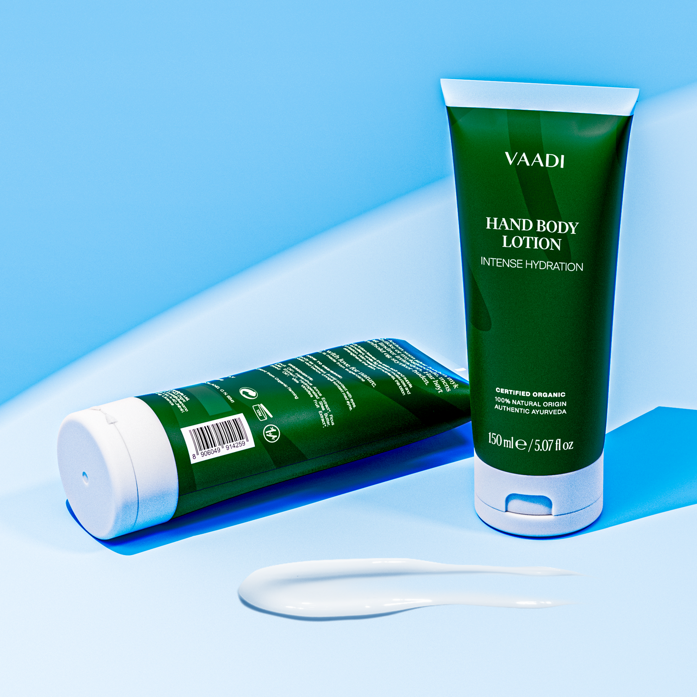 Vaadi Hand & Body Lotion - ny forpakning (tube laget av sukkerrør!) Samme unike innhold.